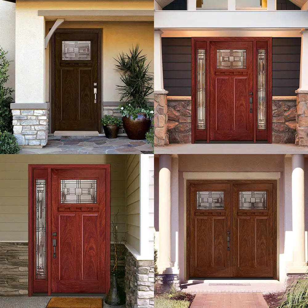 Feather River Doors Preston Collection Customizable Fiberglass Prehung Front Door