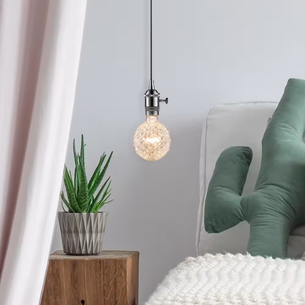 Globe Electric 40 Watt Crystal Shape Dimmable Vintage Edison Incandescent Light Bulb, Soft White Light