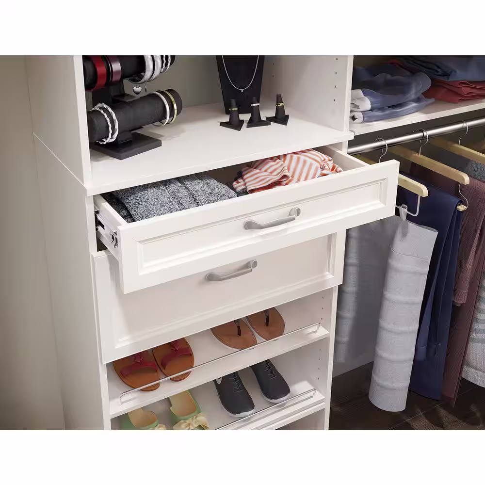 ClosetMaid Style+ 5 in. x 25 in. White Traditional Drawer Kit for 25 in. W Style+ Tower