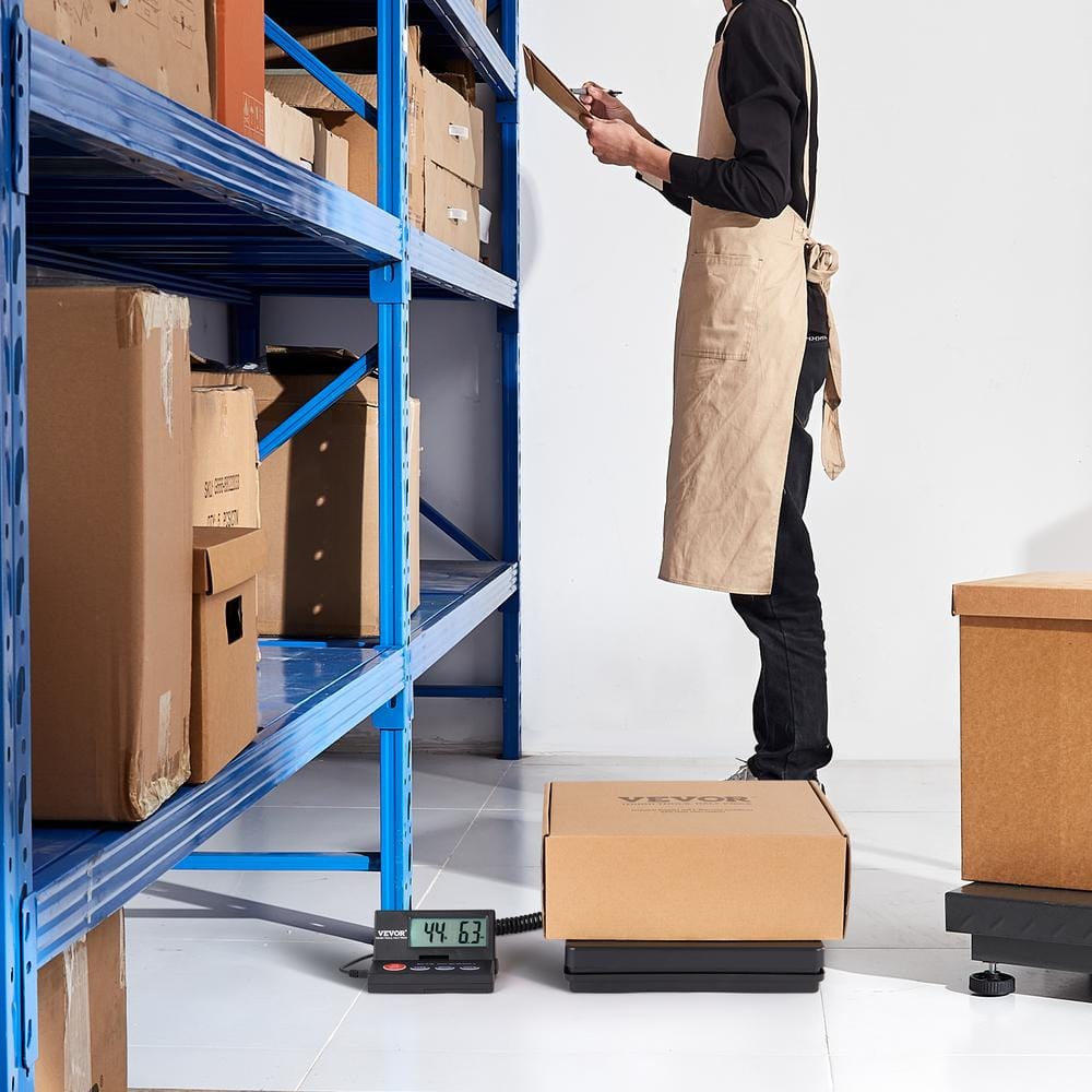 None Digital Shipping Scale 110 lbs. 90Â° Foldable LCD Screen Package Food Scale with Timer, Hold Function for Luggage, Home