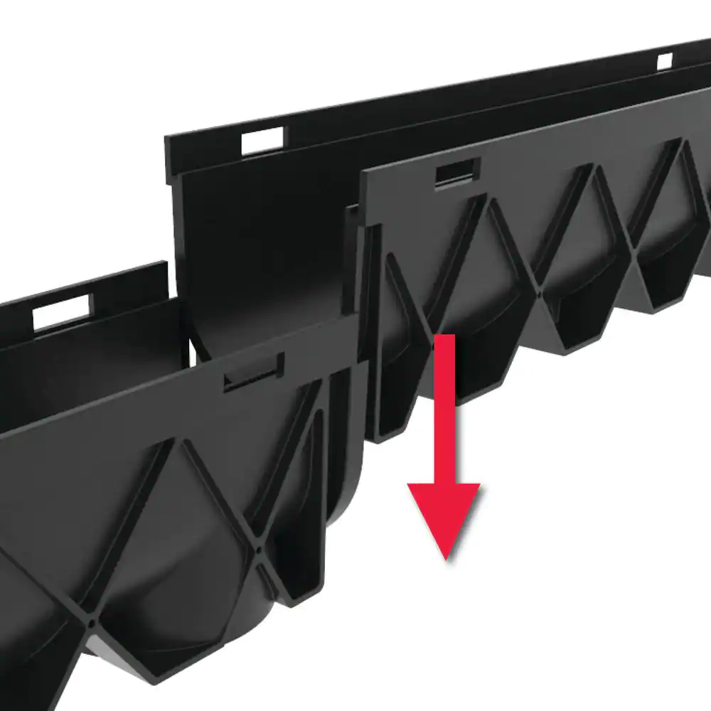 RELN Storm Drain 10 ft. Channel with Portland Grey Grate Accessory