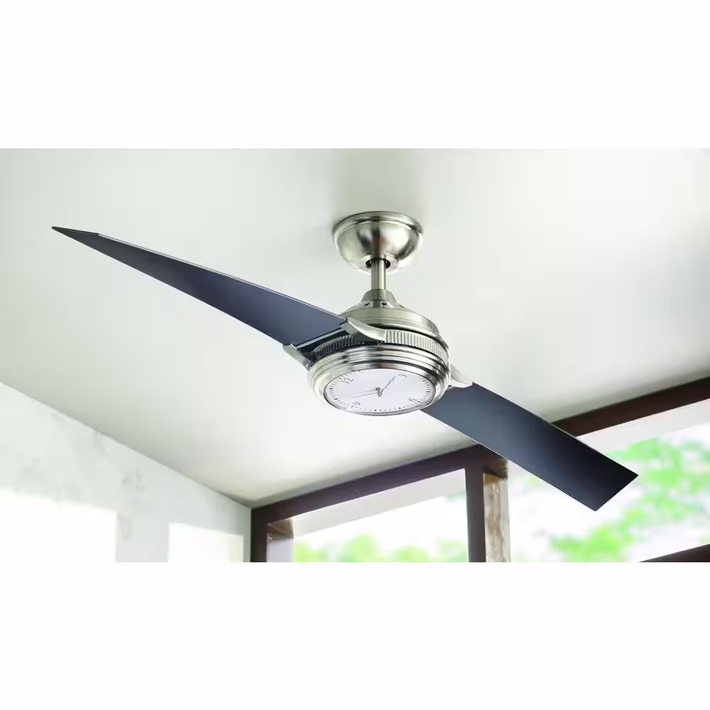Home Decorators Collection Breckenridge 56 in. LED Indoor Brushed Nickel Ceiling Fan with Remote Control