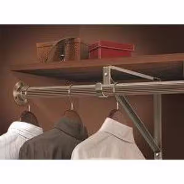 Lido Designs 1-5/16 in. Copper Oil-Rubbed Bronze Heavy-Duty Closet Rod Flange Set of Pair