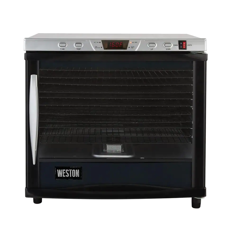 Weston Pro-1200 12-Tray Black Food Dehydrator with Temperature Control