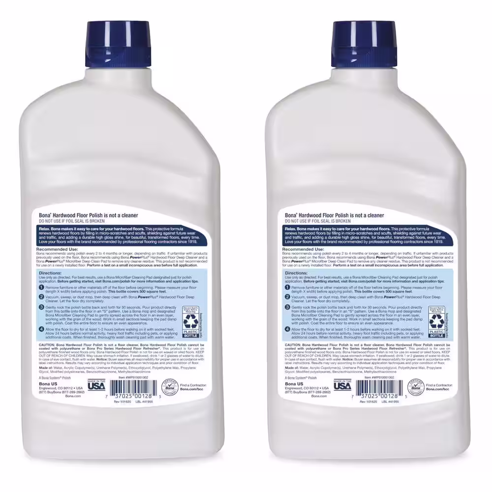 Bona 32 oz. Hardwood Floor Polish High Gloss (2-Pack)