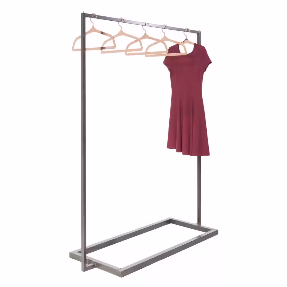 Econoco Bronze Metal Clothes Rack 54 in. W x 66 in. H