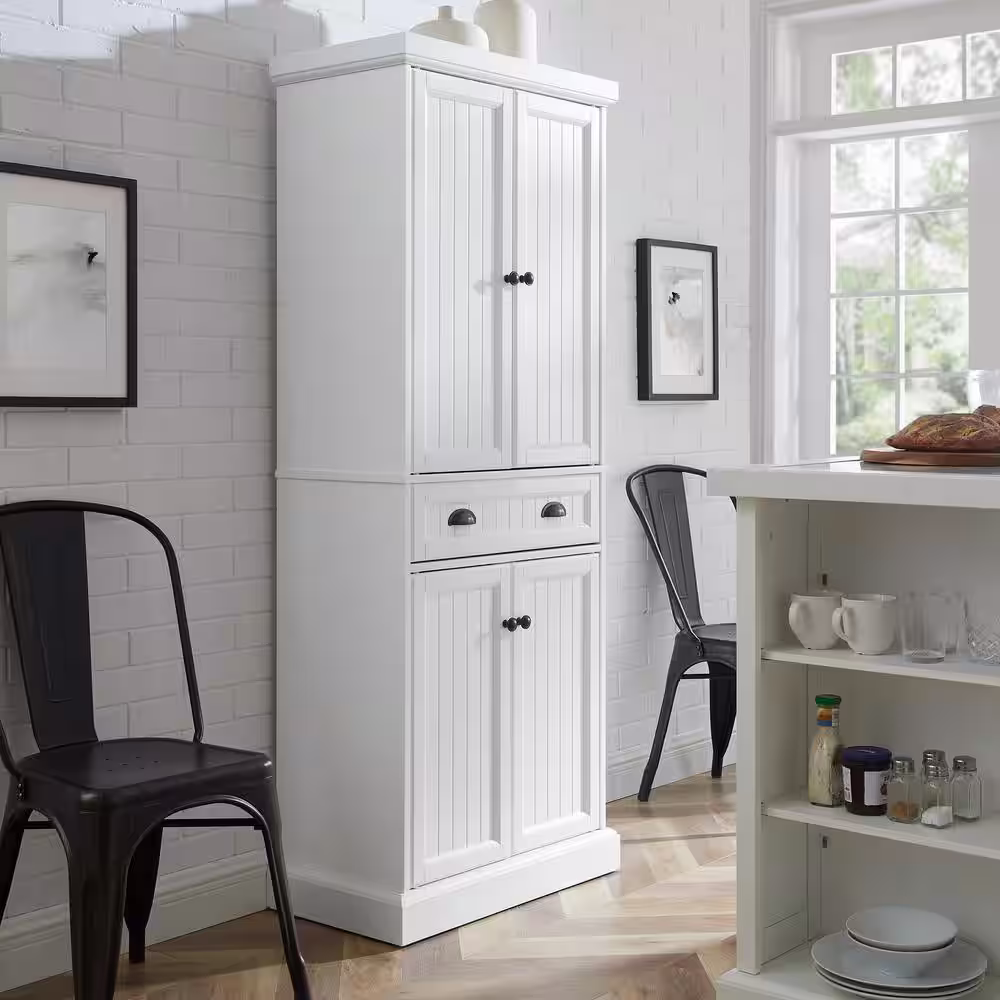 CROSLEY FURNITURE Shoreline White Pantry