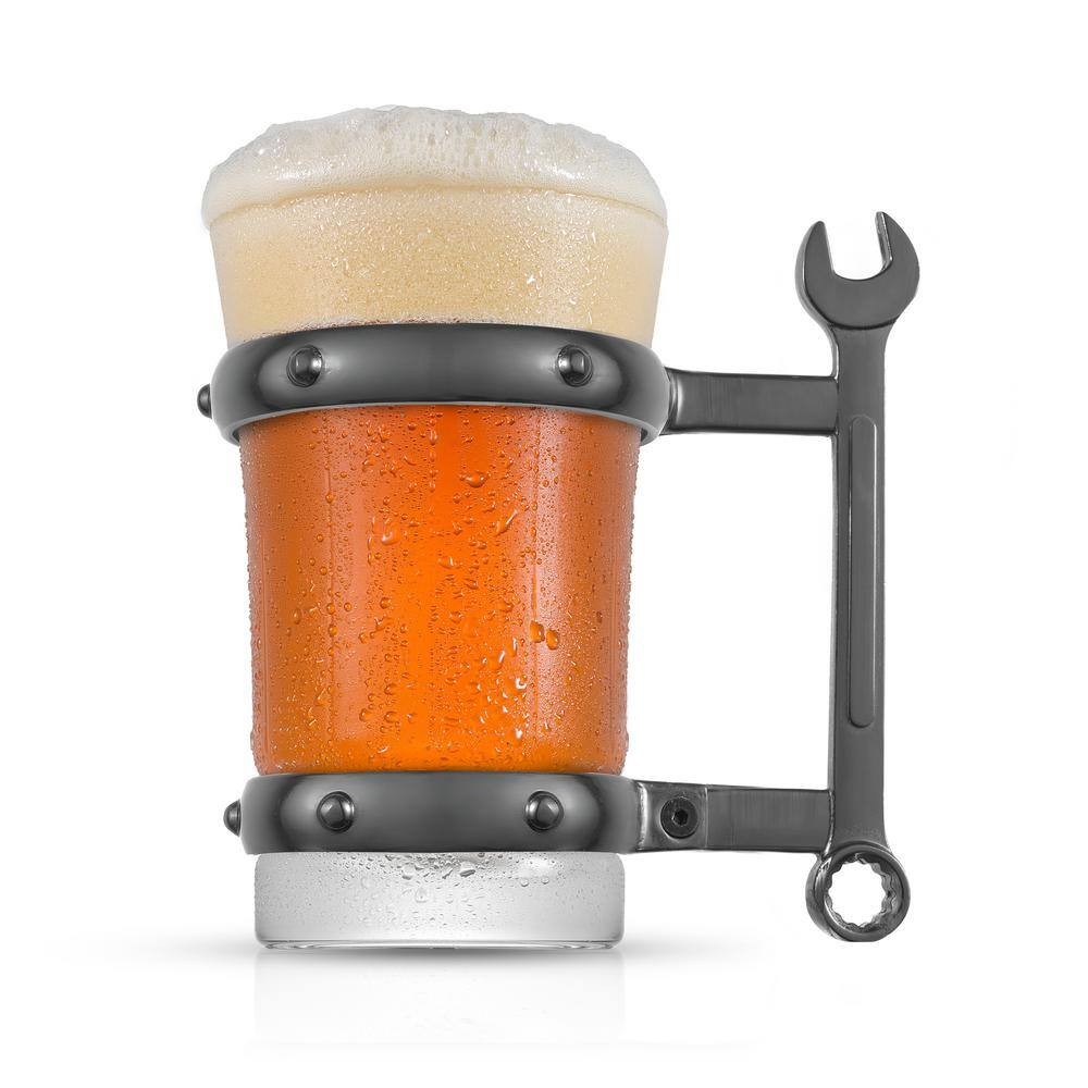 JoyJolt Tools Collection 17 oz. Combo Wrench Handle Single Beer Mug