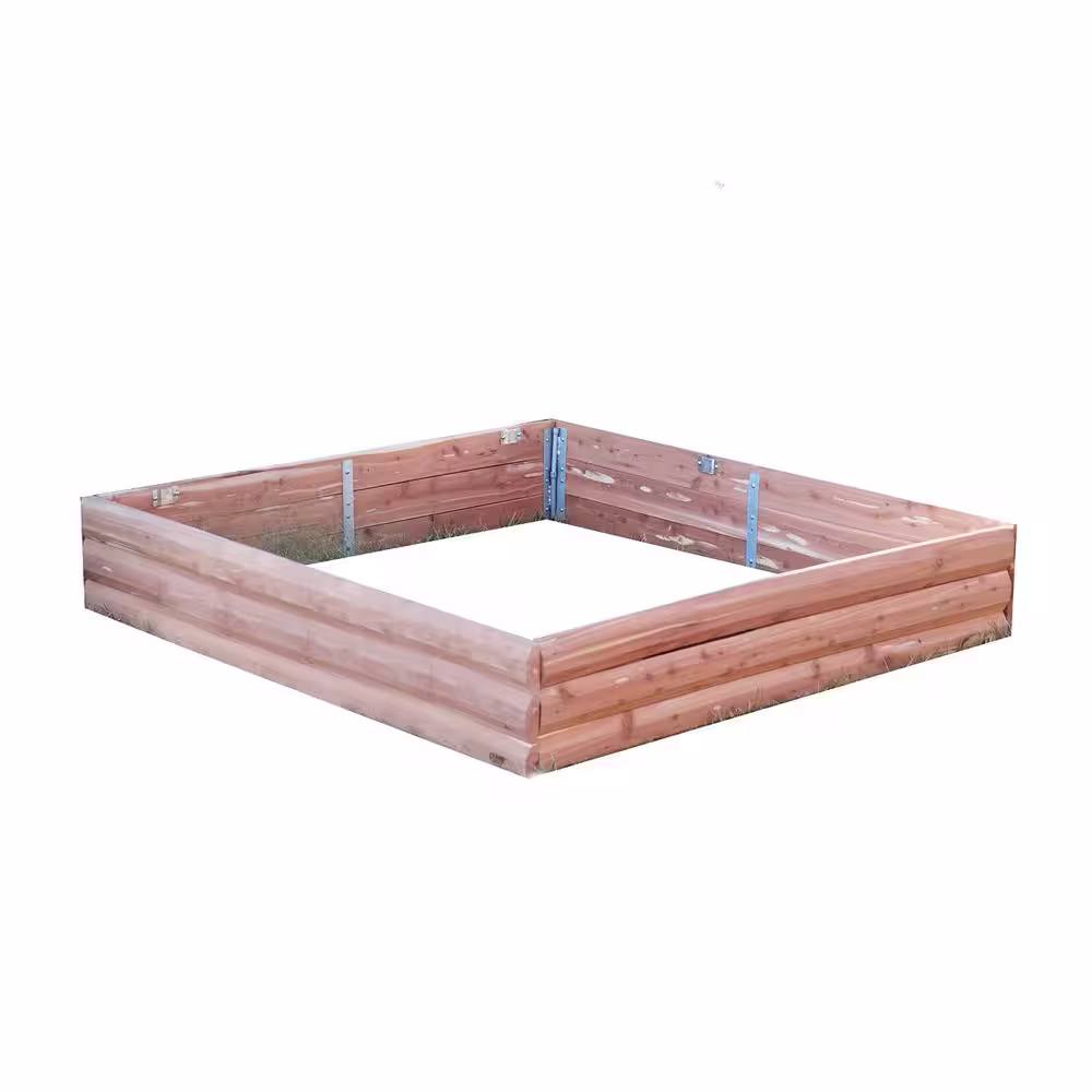 CEDAR GREEN 48 in. x 48 in. Aromatic Cedar Garden Bed Square