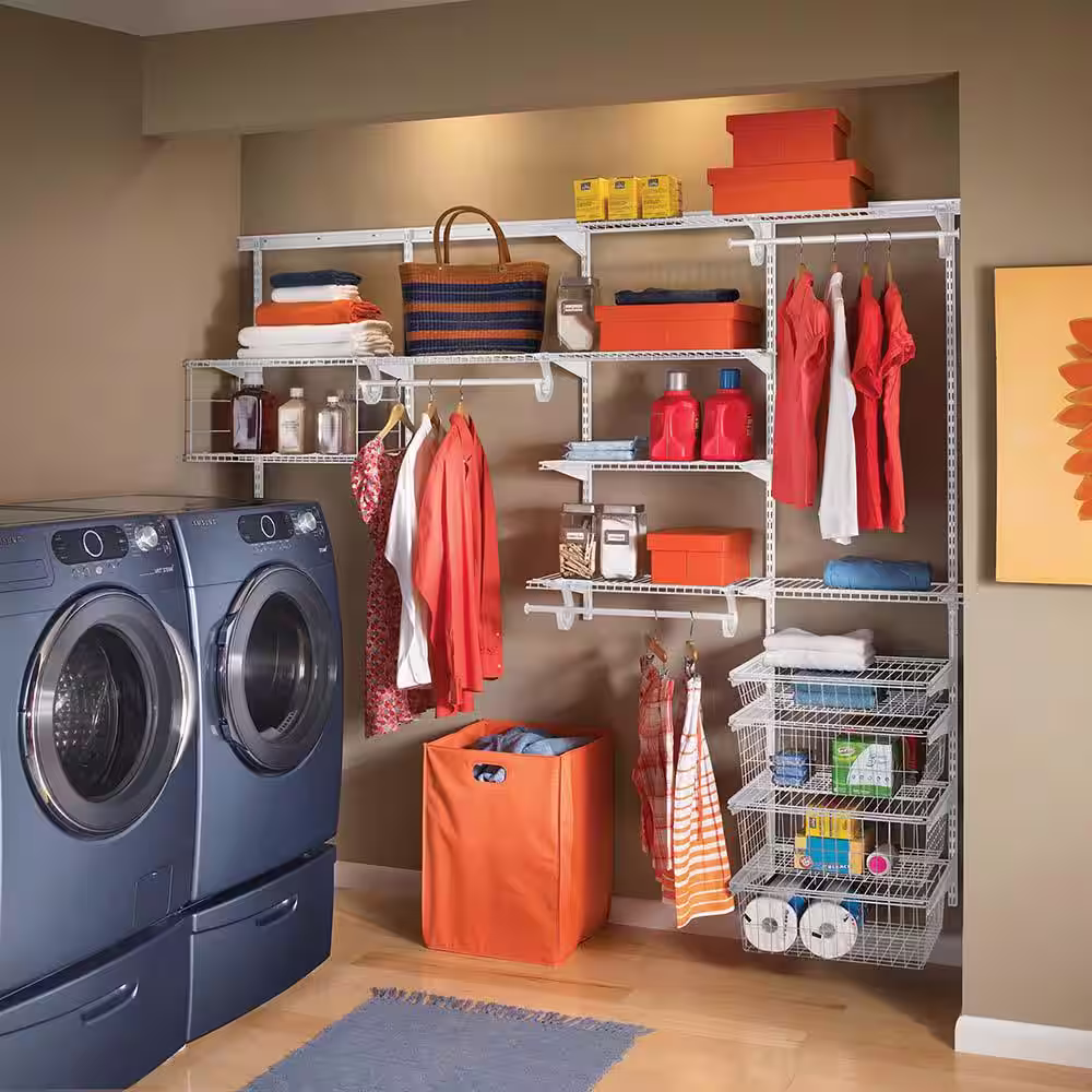 ClosetMaid SuperSlide 6 in. x 1 in. White Closet Rod Bracket