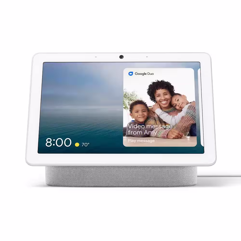 Google Nest Hub Max - Smart Home Speaker and 10 in. Display with Google Assistant - Chalk