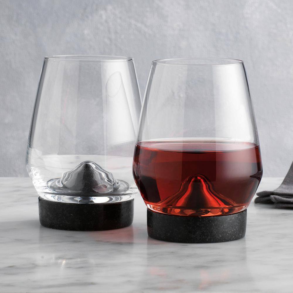 Godinger Stone Cold 13.5 oz. Stemless Pair