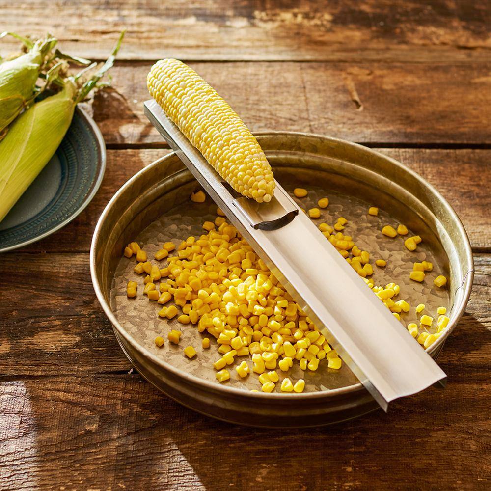 ROOTS & HARVEST Stainless Steel Corn Cutter and Creamer