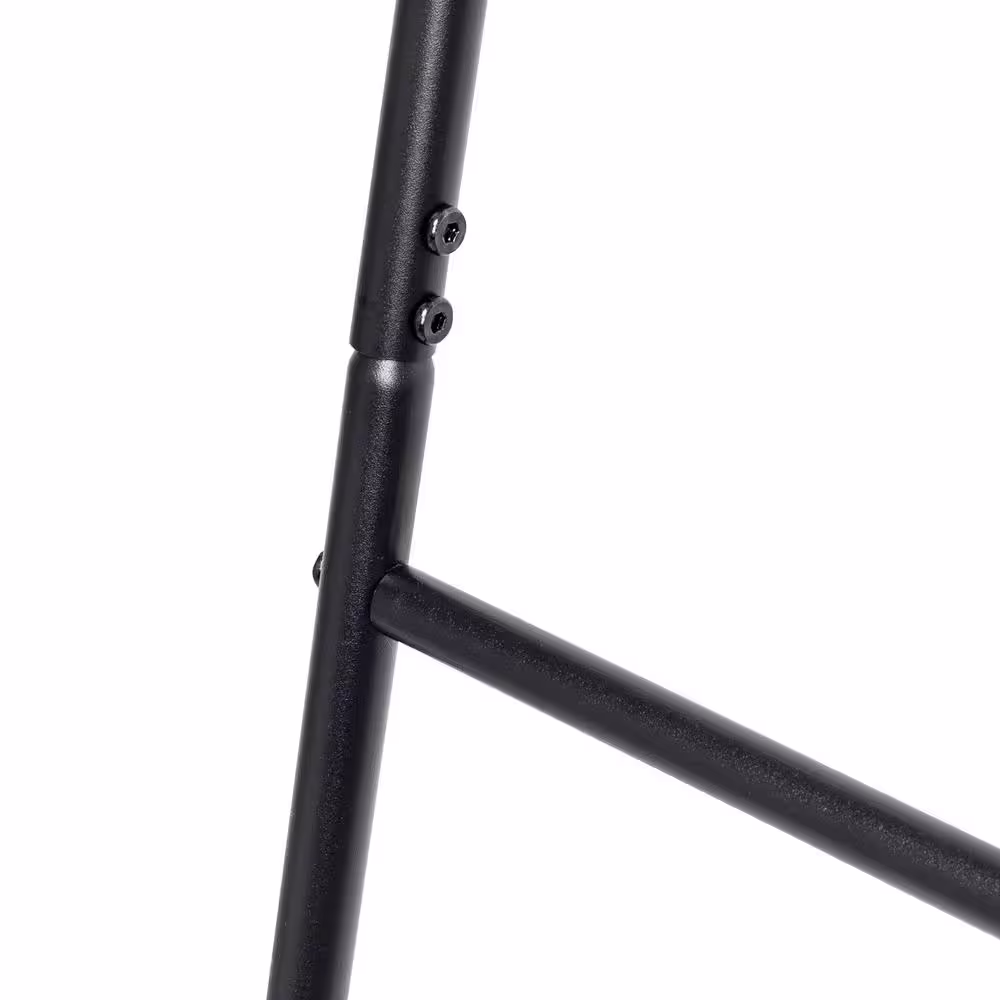 None Black Steel Clothes Rack 14.96 in. W x 699 in. H