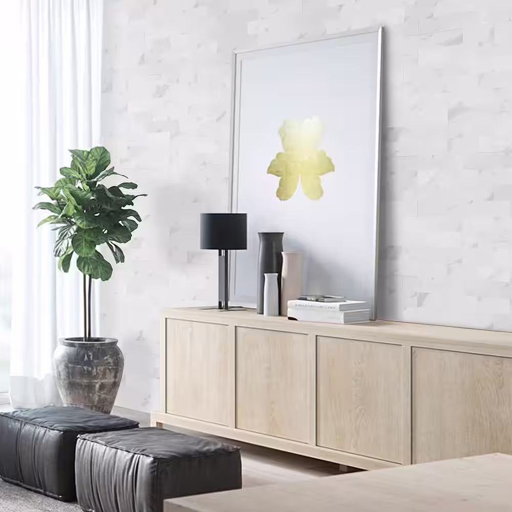 Ivy Hill Tile Luxe Core Subway Calacatta 12 in. x 12 in. SPC Peel and Stick Tile (1 Sq. Ft. / Sheet)