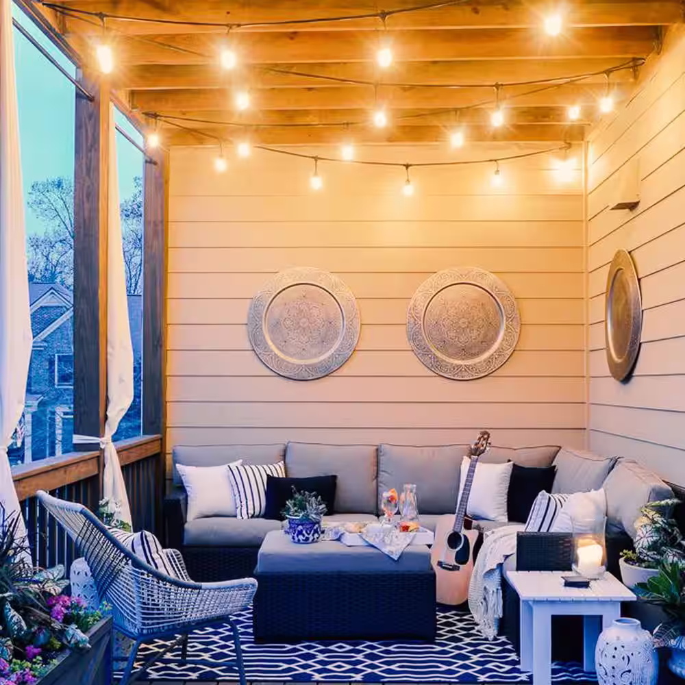 Brightech 2-Watt S14 Dimmable Energy-Saving E26 Base Vintage Edison LED Light Bulbs Warm White 2500K (15-Pack)