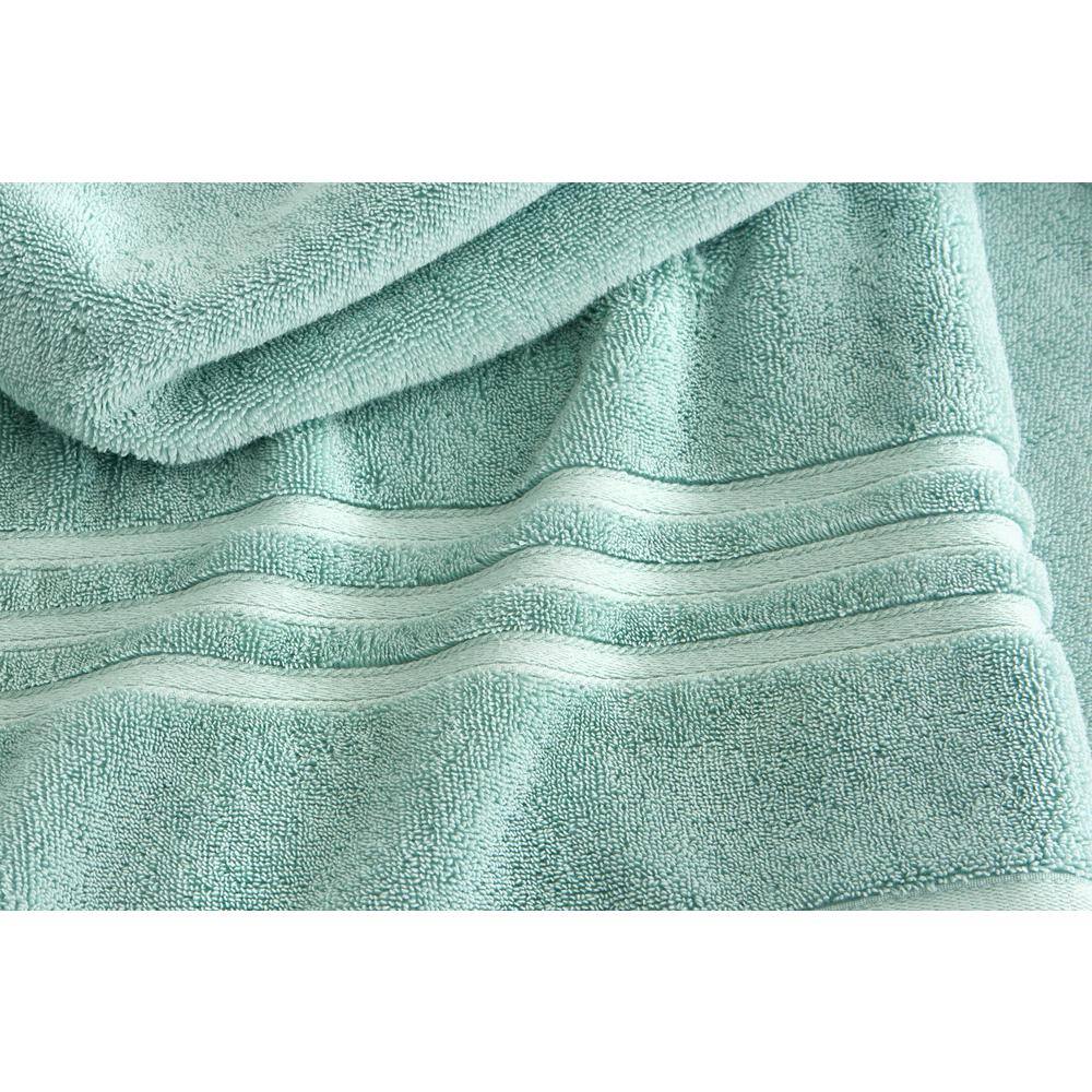 Home Decorators Collection Turkish Cotton Ultra Soft Aqua Blue Hand Towel