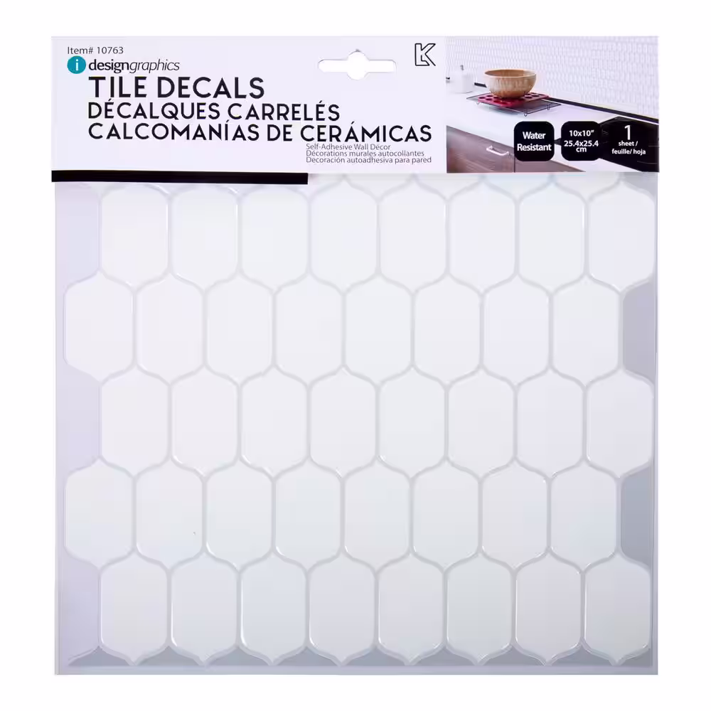None Peel and Stick Wall Tiles for Kitchen Backsplash Bathroom and Living Room
