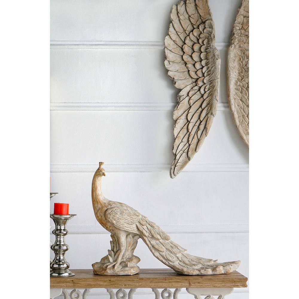 A & B Home 22 in. Peacock Decorative Statue