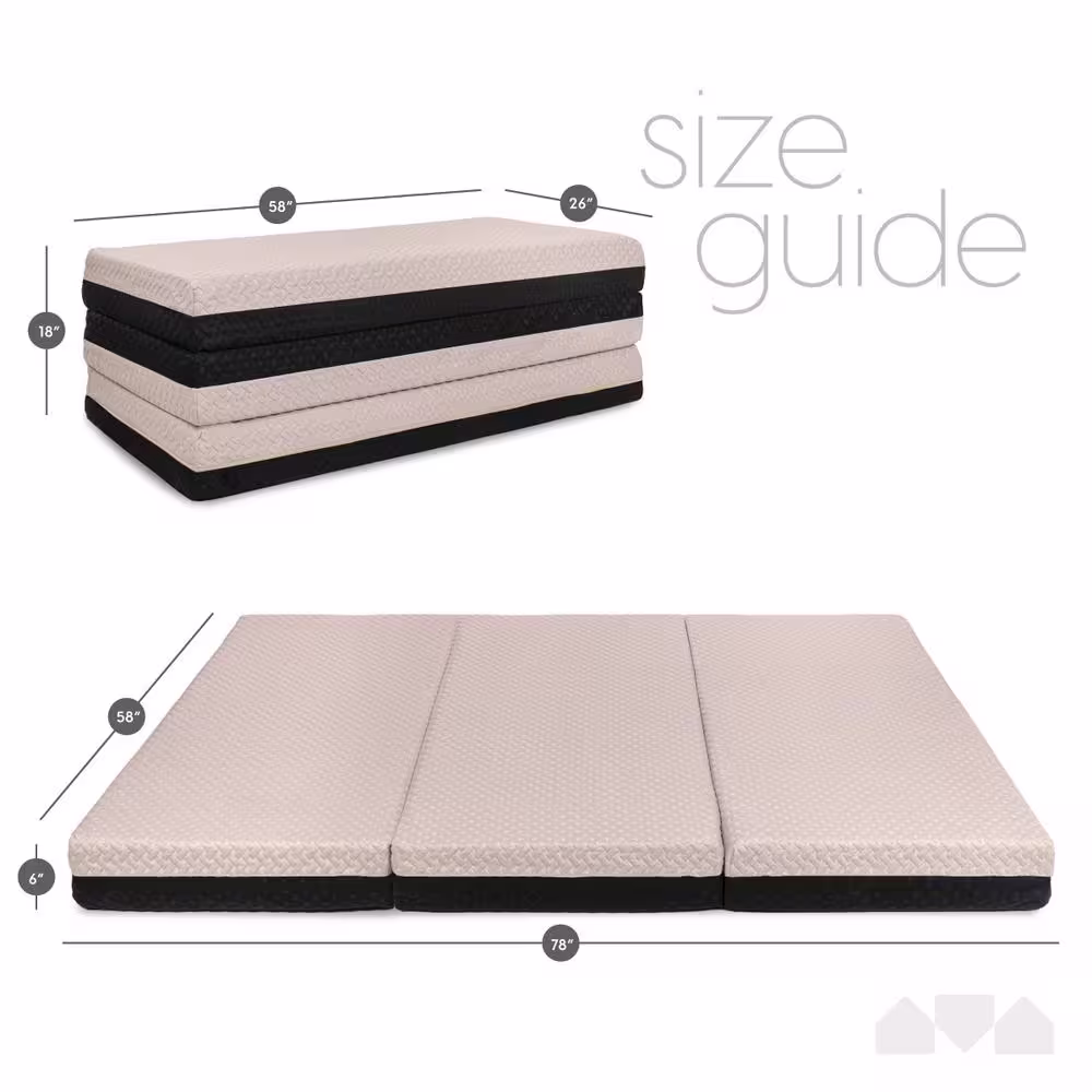 MILLIARD Premium Queen Dual Sided Adjustable Firmness Memory Foam 6