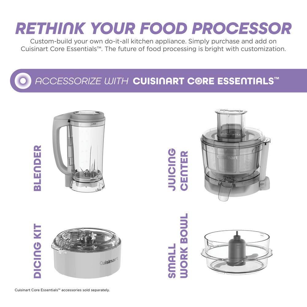 Cuisinart Core Custom 13-Cup Blue Food Processor with All-in-One Storage System