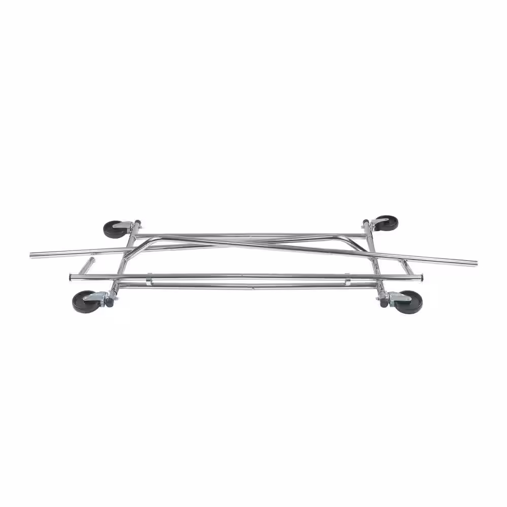 ORGANIZE IT ALL Silver Steel Clothes Rack 21.75 in. W x 71.5 in. H
