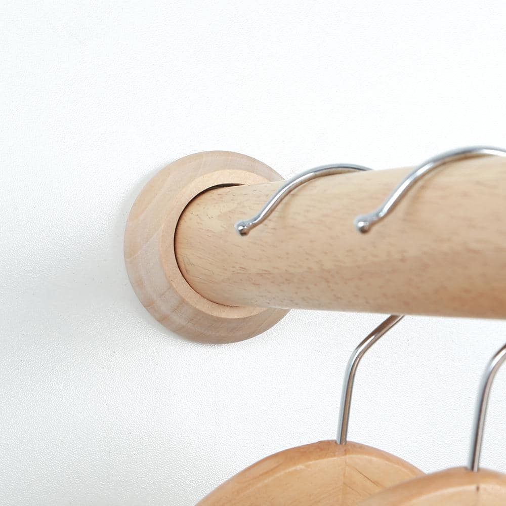 Everbilt 1.31 in. Heavy-Duty Wood Closet Rod Pole Sockets (2-Piece)