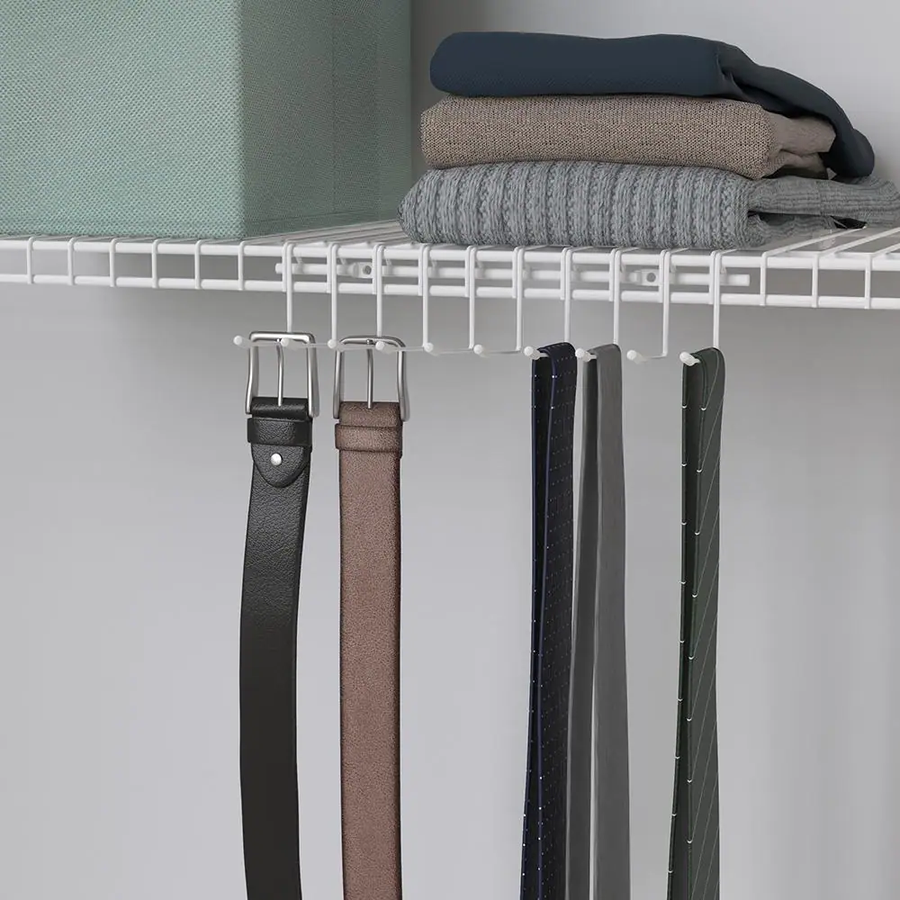 ClosetMaid 10-Hook Horizontal Tie and Belt Rack