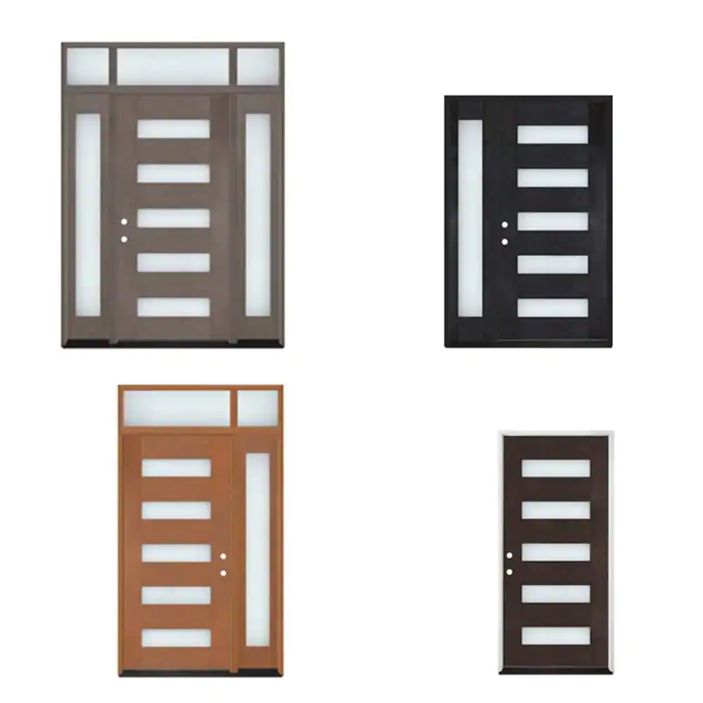 Steves & Sons Regency Modern Customizable Fiberglass Door Collection