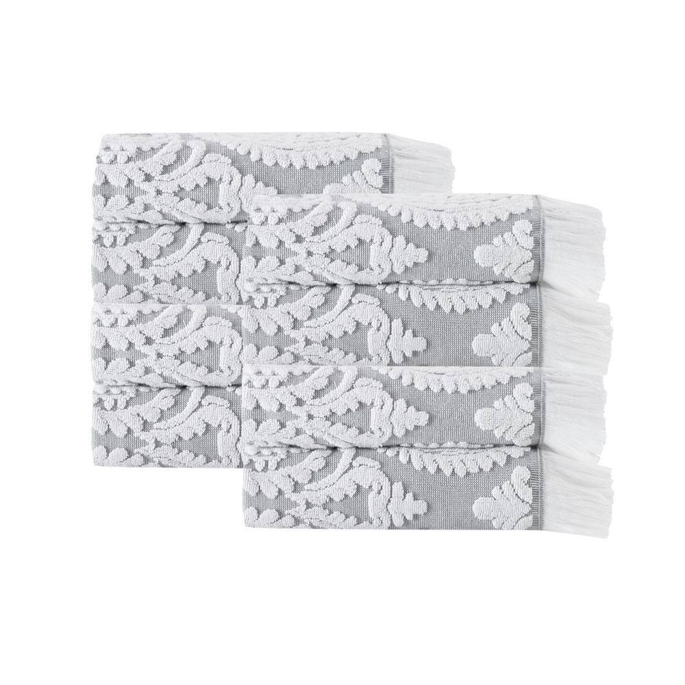 None Laina Turkish Cotton 8-Piece Hand Towels