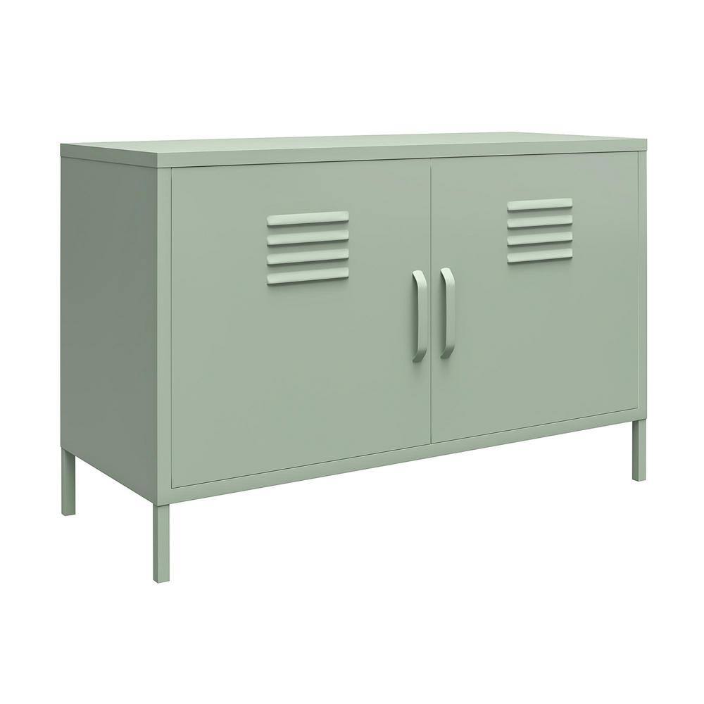 SystemBuild Bonanza Pale Green 2-Door Metal Locker Accent Cabinet