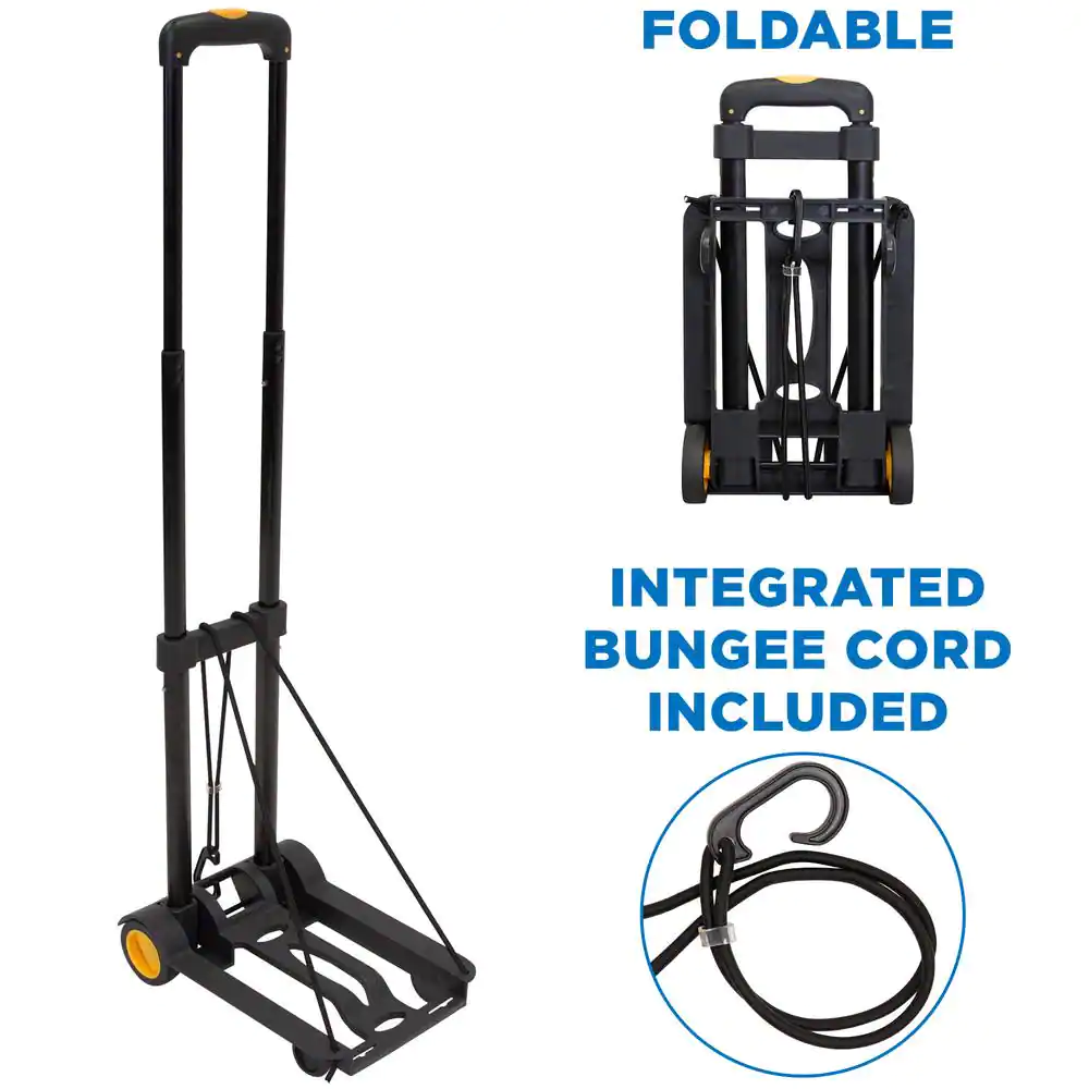mount-it! Folding Luggage Cart and Dolly for 77 lbs. Weight Capacity
