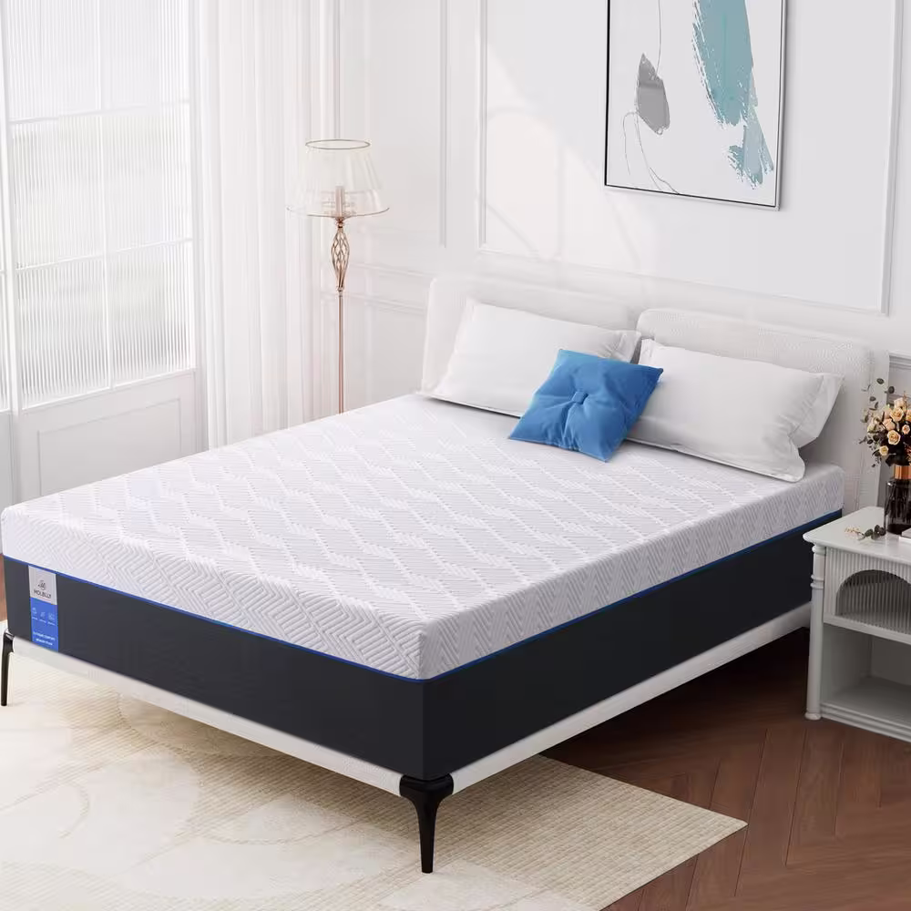 None 12 in. King Medium Firm Pillow Top Size Mattress, Cooling and Support