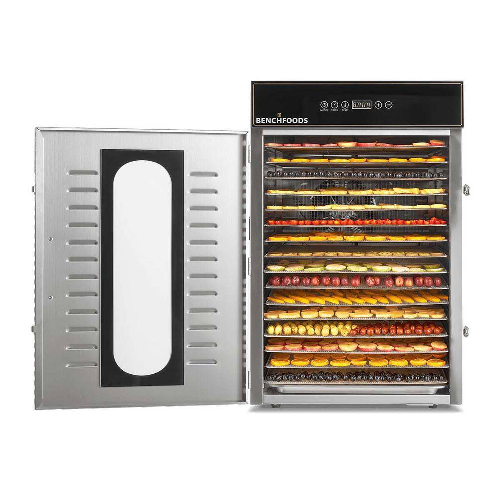 None 1-Zone 16-Tray Digital Premium Stainless Steel Dehydrator