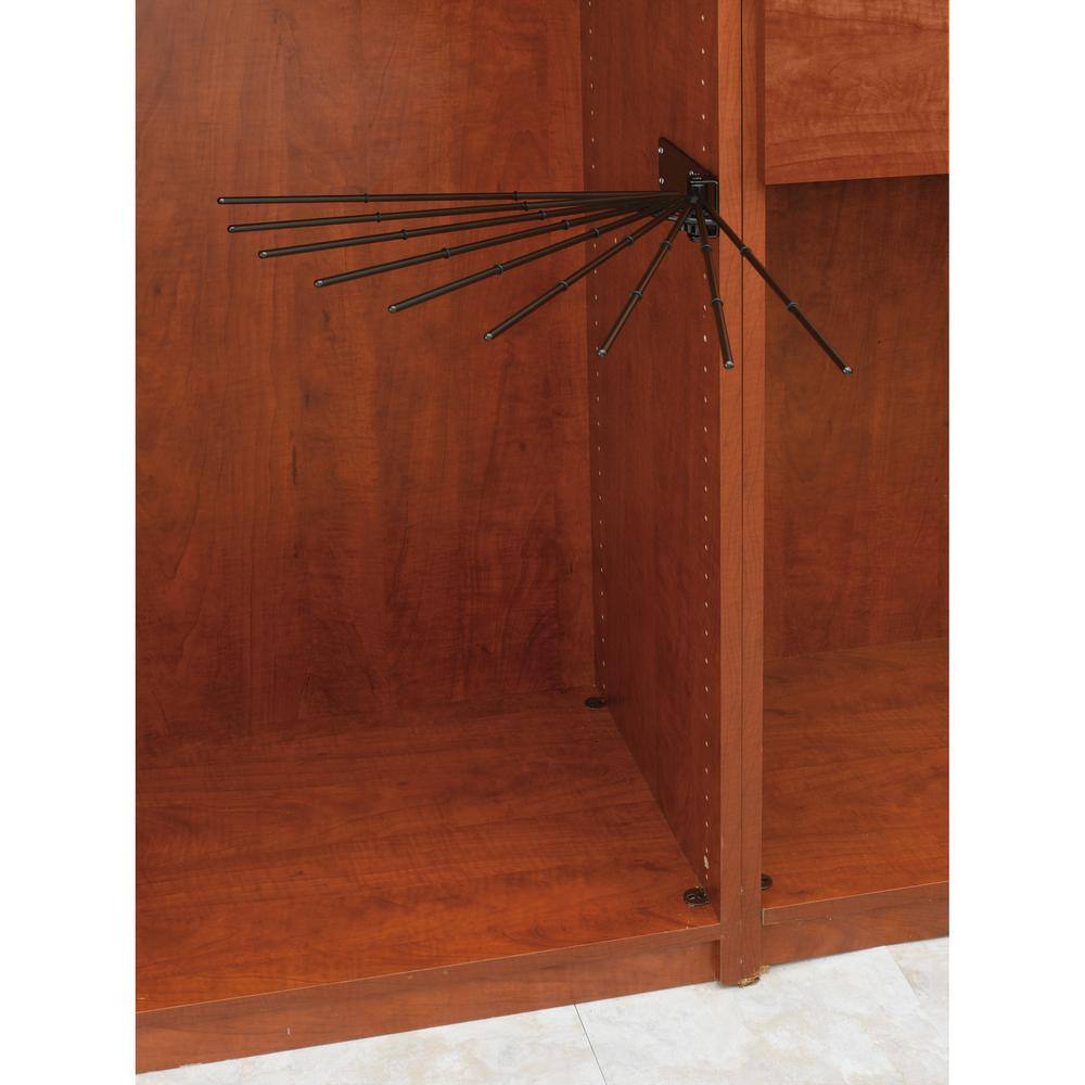 Rev-A-Shelf Bronze Steel Clothes Rack 16.13 in. W x 2.25 in. H
