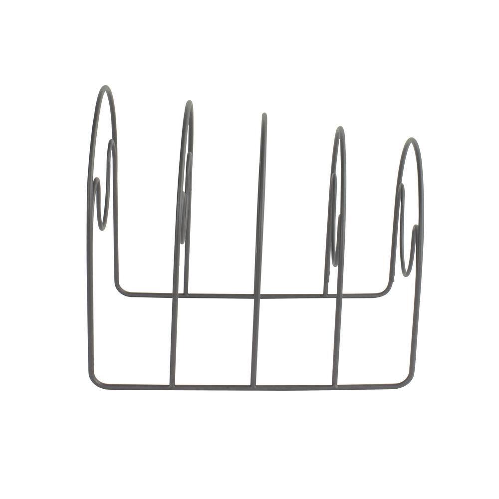 Spectrum Lid, Plate & Pan Organizer Rack for Cabinet Organization, Satin Nickel