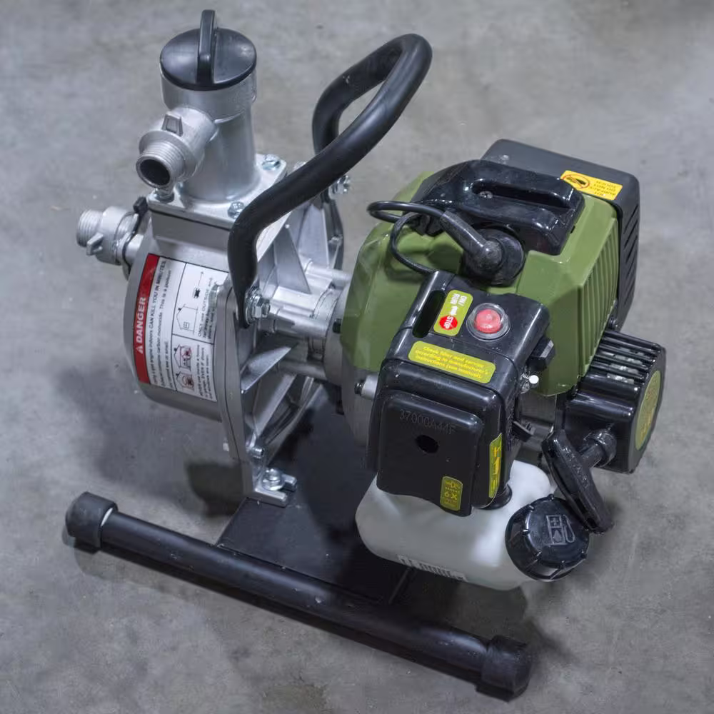 Sportsman 1.4 hp. 1 in. 2-Cycle Gas Powered Water Transfer Utility Pump with 3/4 in. Garden Hose Adapter