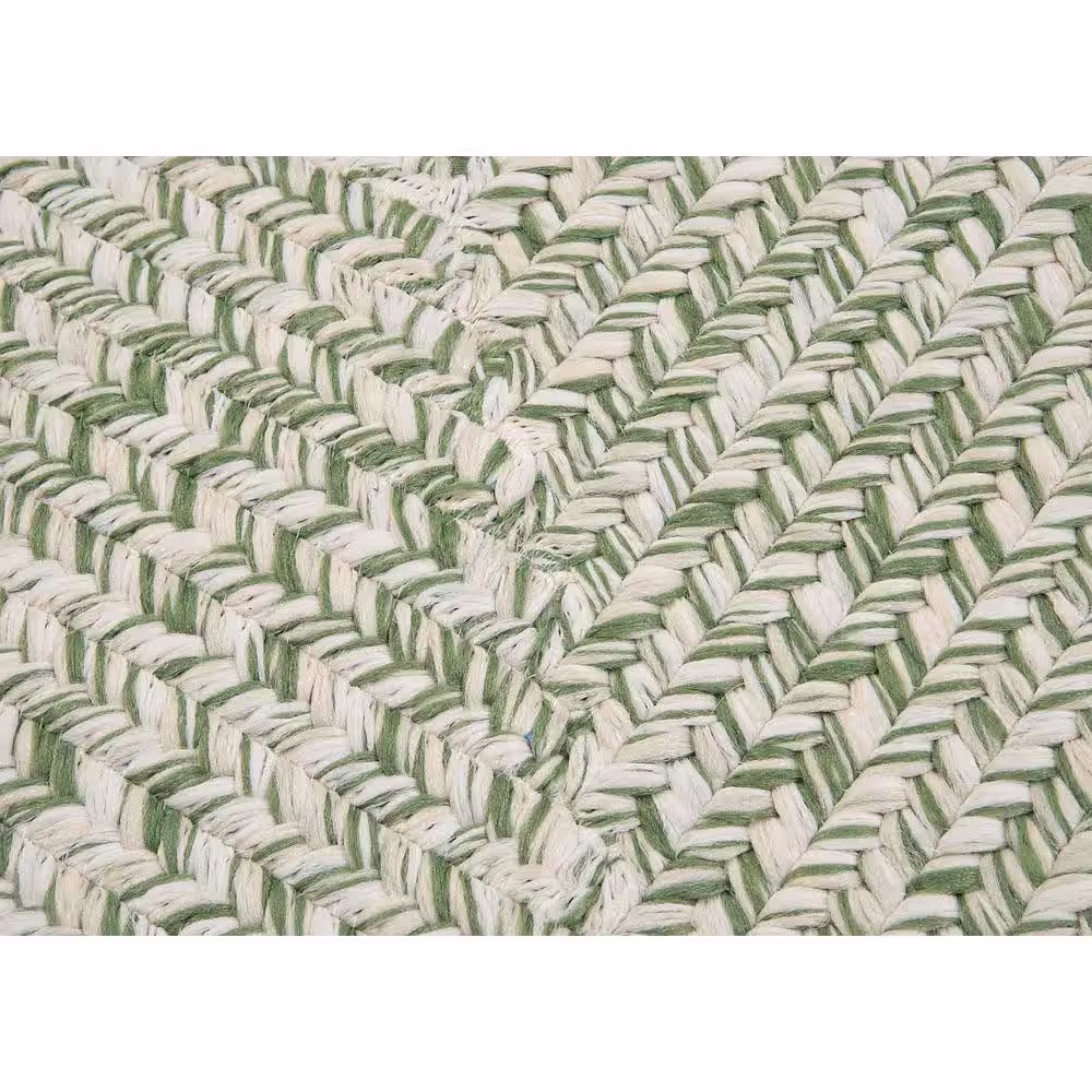 Home Decorators Collection Marilyn Tweed Moss 10 ft. x 10 ft. Square Braided Rug