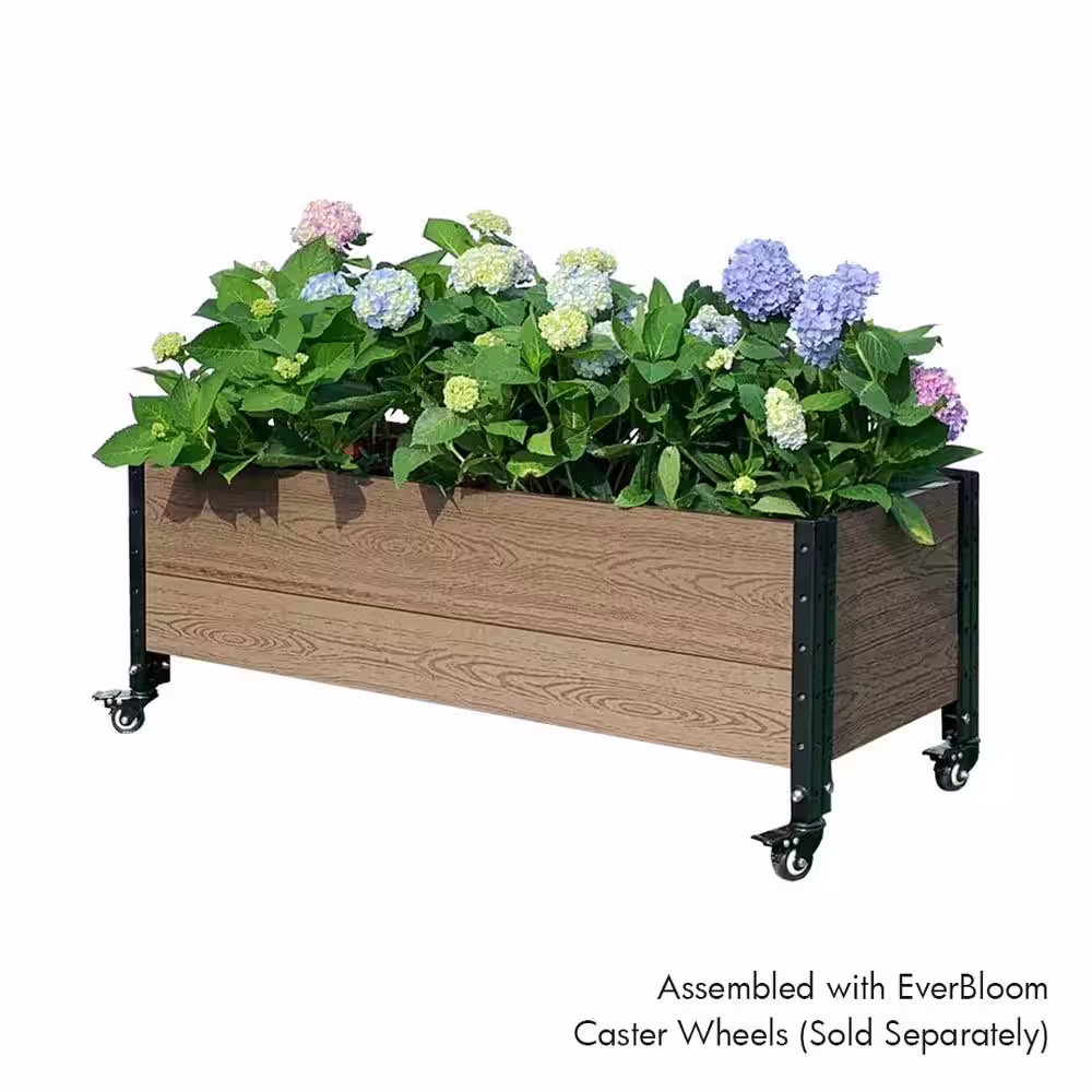 EverBloom 45 in. L x 19 in. W x 14 in. H Deckside Composite Planter Box