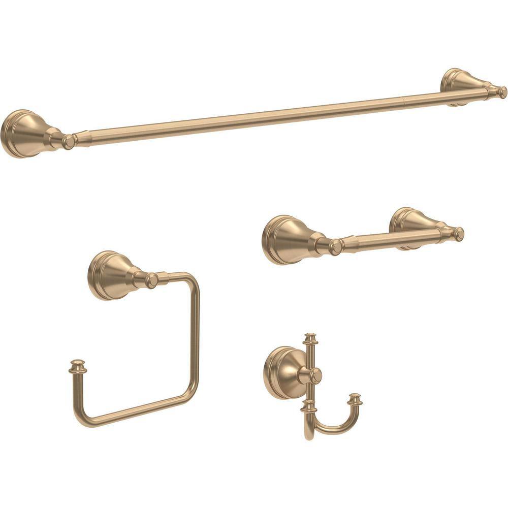 Delta Mylan Wall Mount Pivoting Toilet Paper Holder in Champagne Bronze