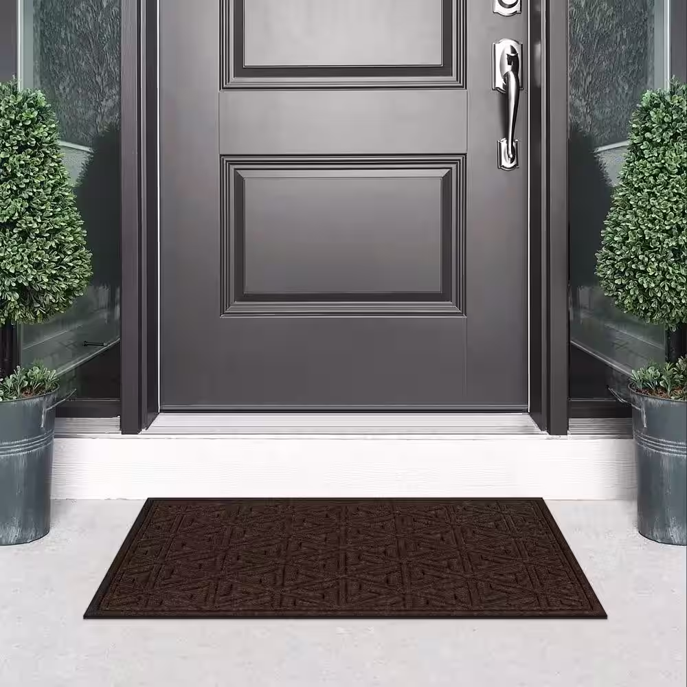 TrafficMaster Tri-Grid 24 in. x 36 in. Walnut Doormat