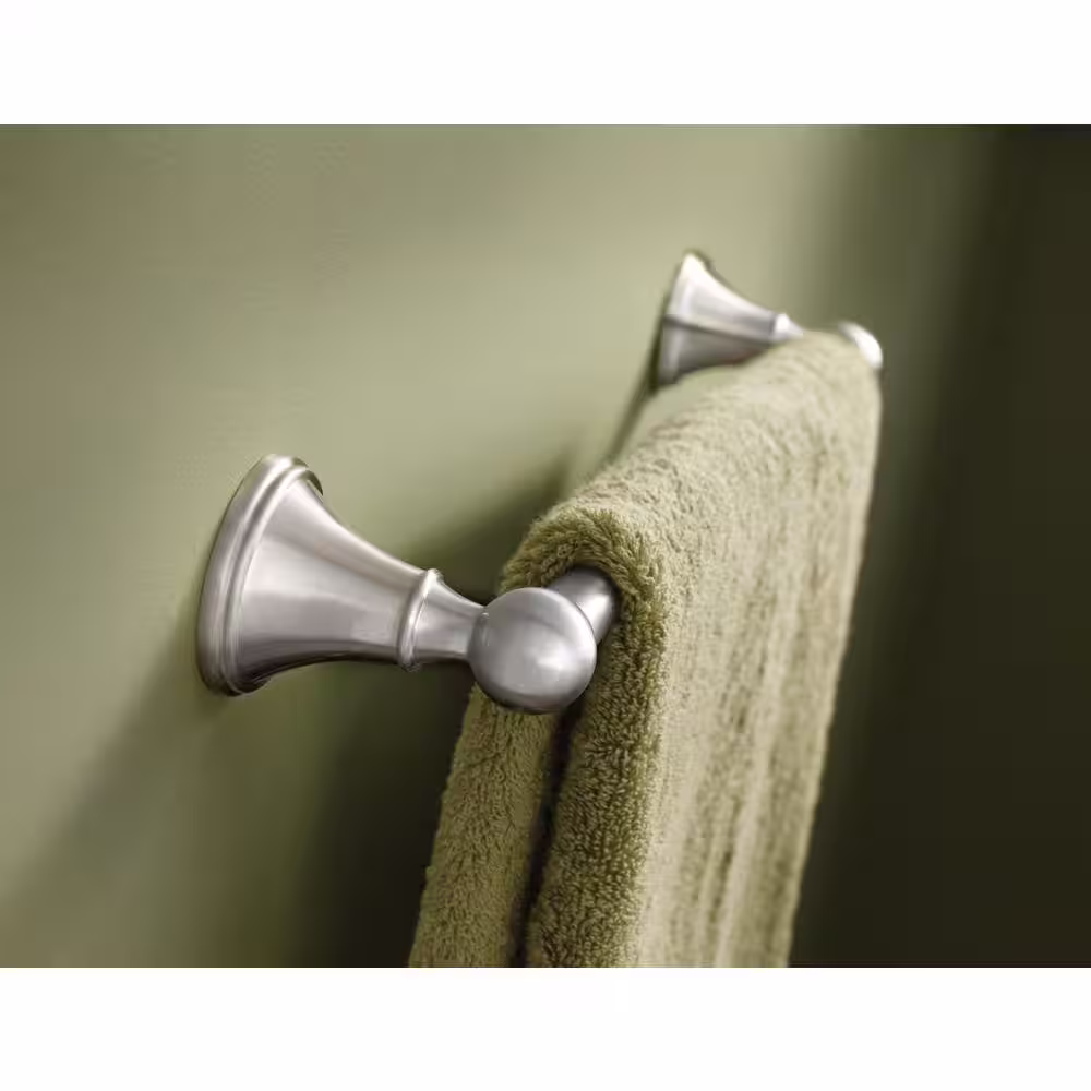 Delta Crestfield 24 in. Towel Bar in SpotShield Brushed Nickel