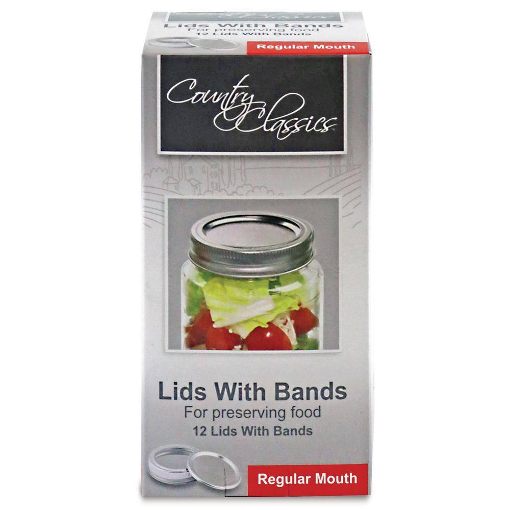 None Regular Mouth Food Storage Lids and BandsÂ (4-Packs of 12)