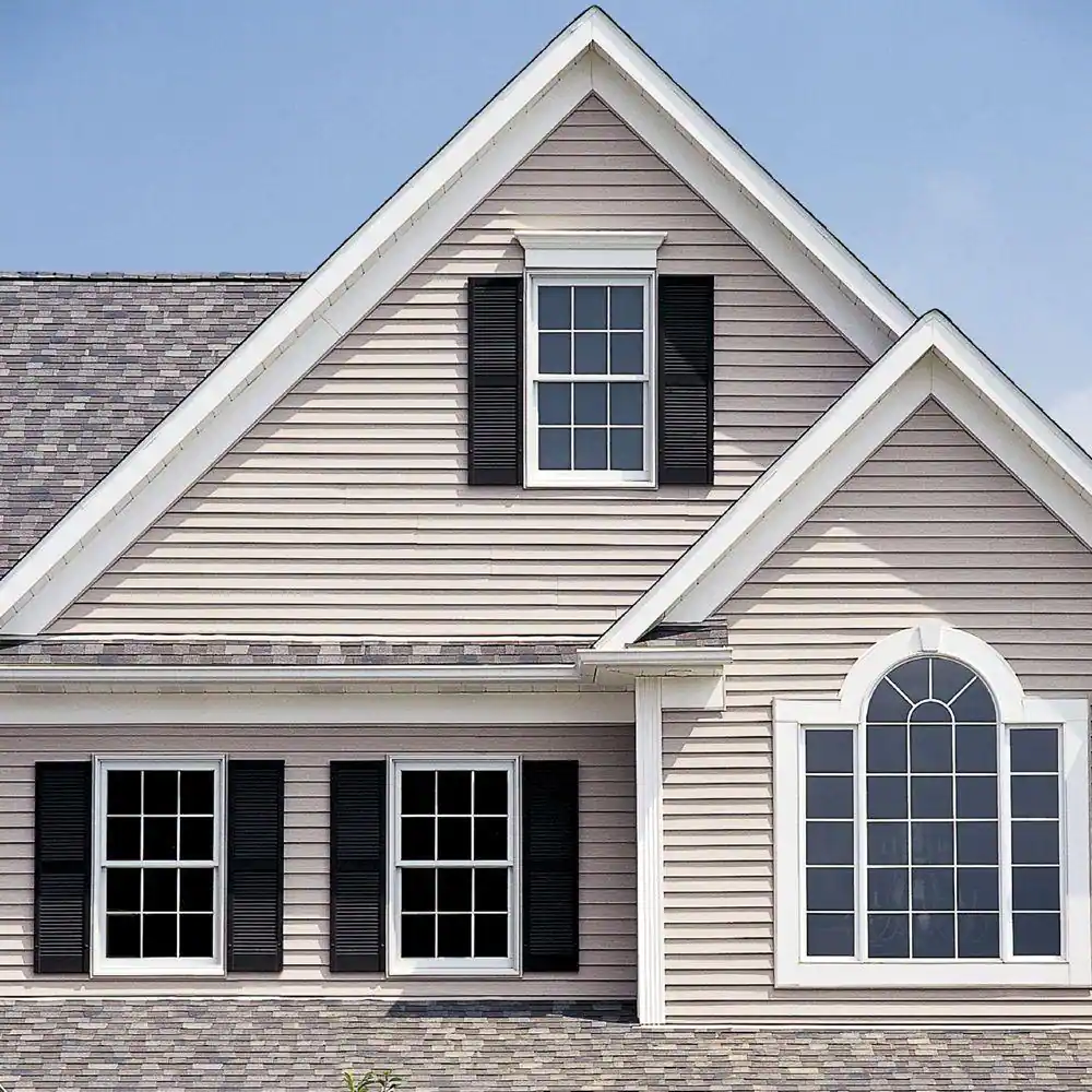 JELD-WEN 36 in. x 48 in. V-2500 Series Bronze FiniShield Vinyl Single Hung Window with Colonial Grids/Grilles