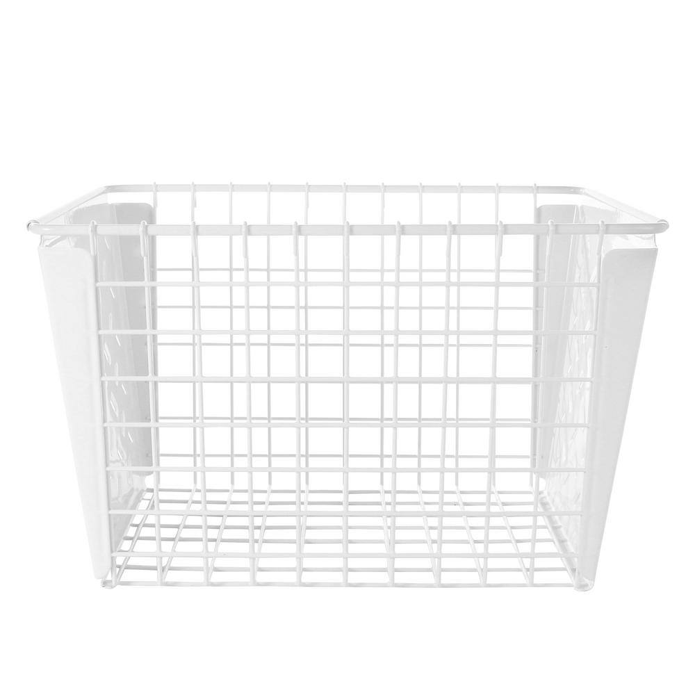 Spectrum 8 in. H x 9.5 in. W x 12.75 in. D White Steel Cube Storage Bin
