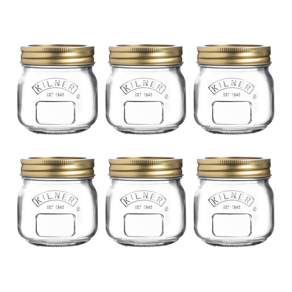 KILNER Canning Glass Canning Jar 8.5 oz. - (Set of 12)