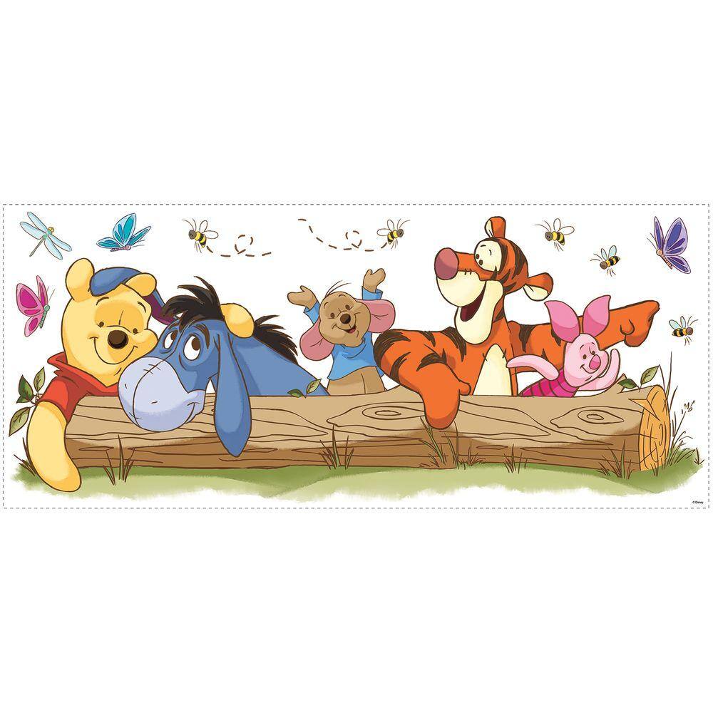 York Wallcoverings 5 in. x 19 in. Winnie the Pooh - Outdoor Fun Peel and Stick Giant Wall Decal