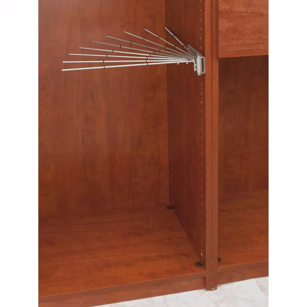 Rev-A-Shelf Chrome Steel Clothes Rack 16.13 in. W x 2.25 in. H