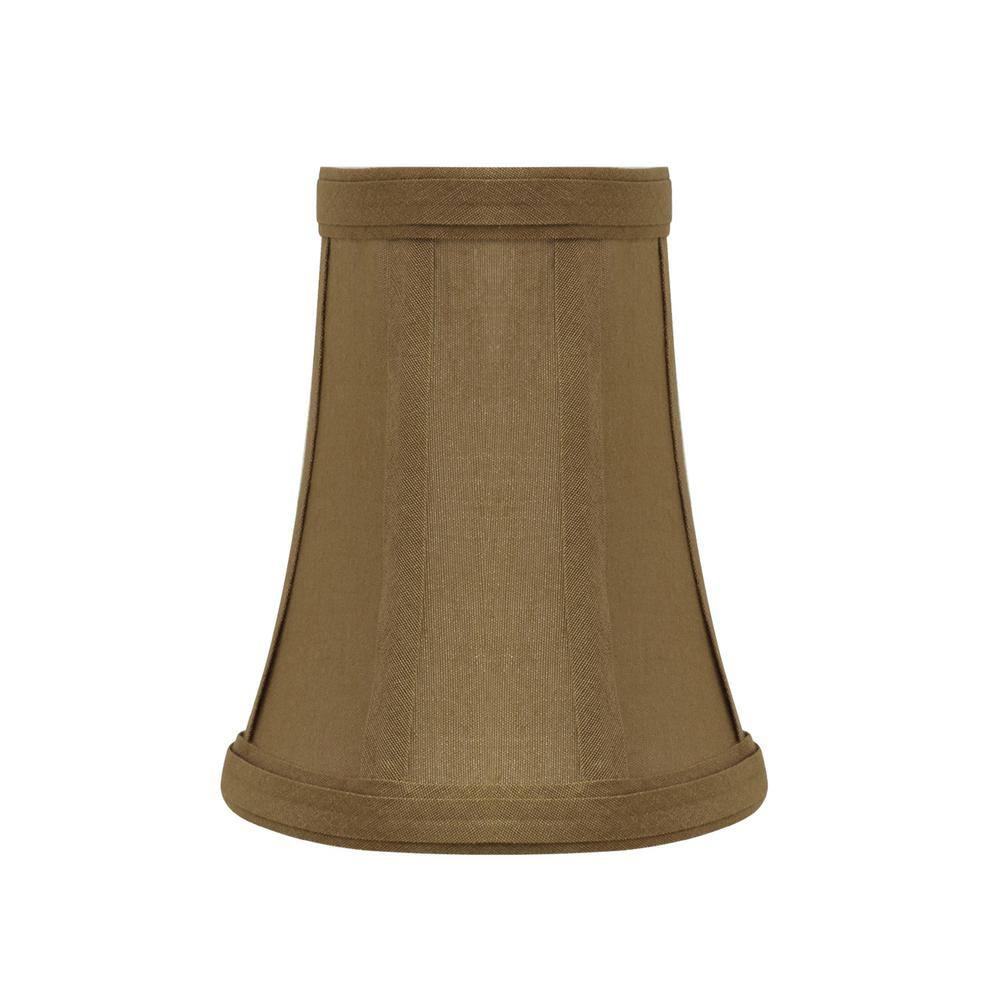 Aspen Creative Corporation 4 in. x 5 in. Light Brown Bell Lamp Shade (5-Pack)