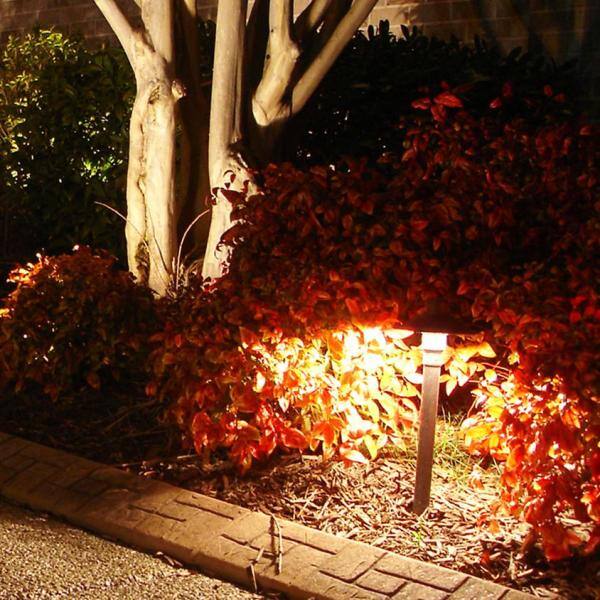 P.M. LIGHTING Professional Series Low-Voltage Brushed Satin Copper Outdoor LED Landscape Path Light and Spot Light Kit (8-Pack)